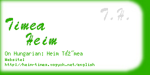 timea heim business card